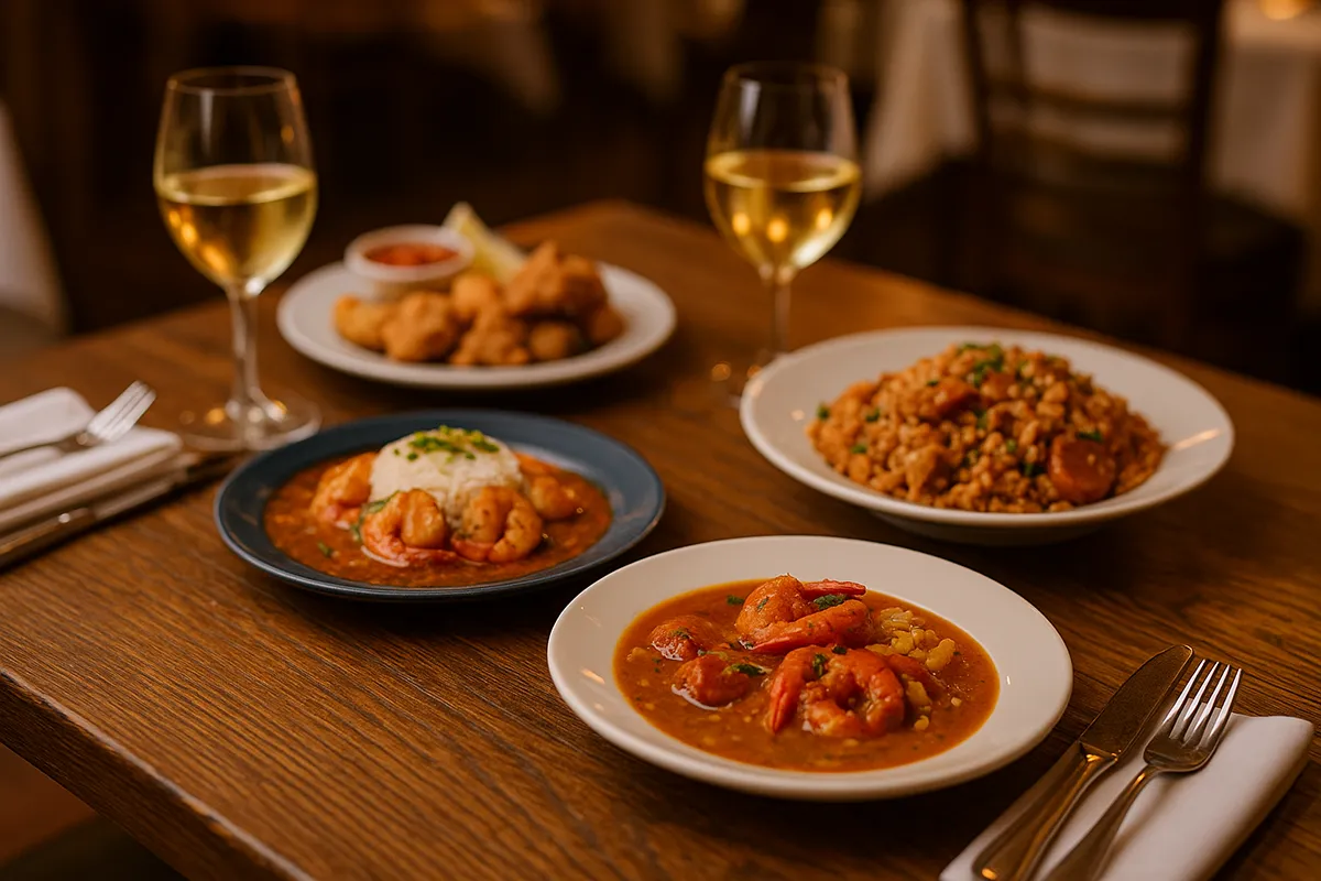 Classic New Orleans dishes – shrimp étouffée, jambalaya, and more